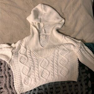 aeropostale hooded cropped sweater!